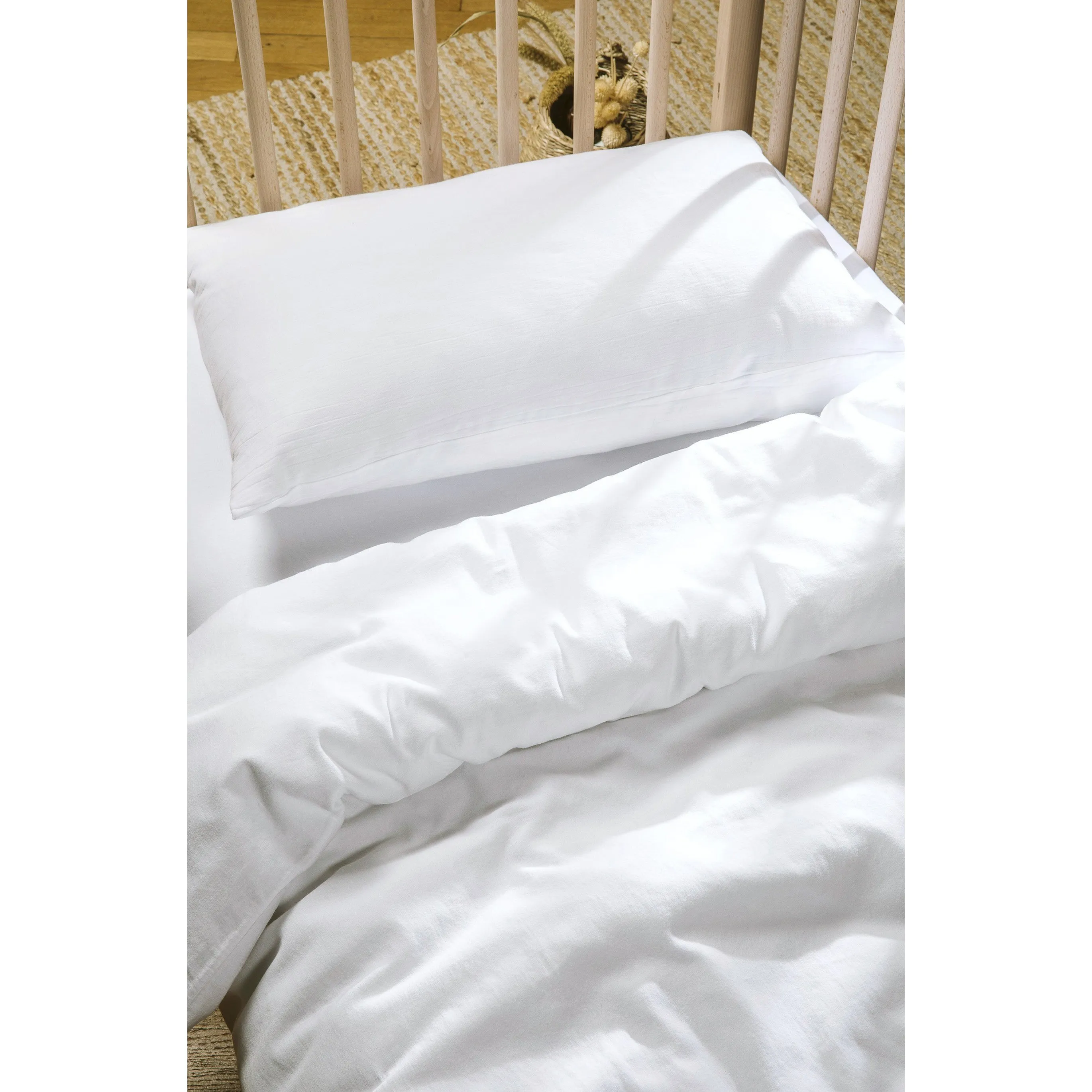 Kadolis Duvet Cover Pure Organic Cotton 100 x 140cm White