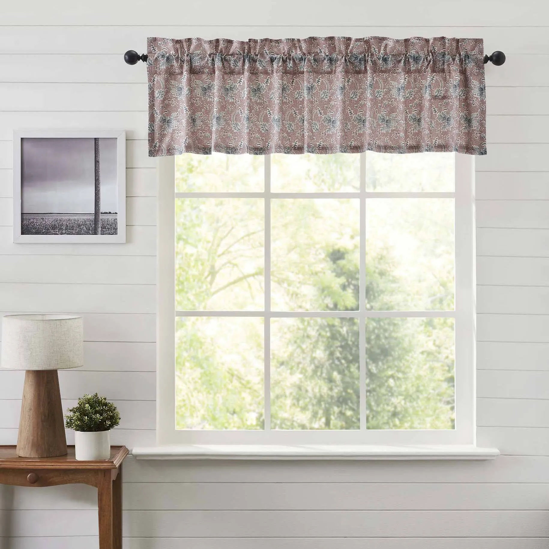 Kaila Floral Lined Valance 72"