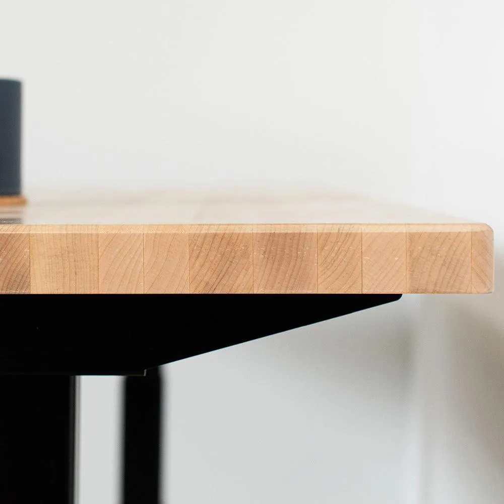Lander Standing Desk - Butcher Block