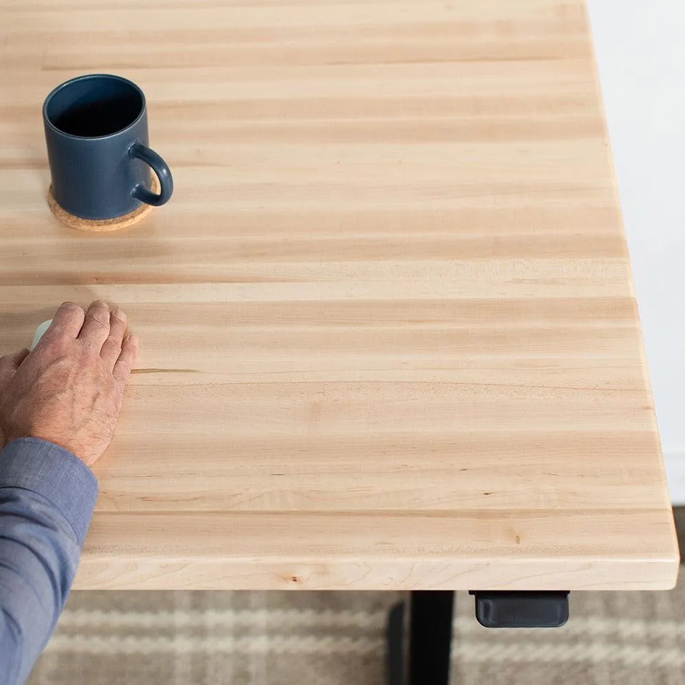 Lander Standing Desk - Butcher Block