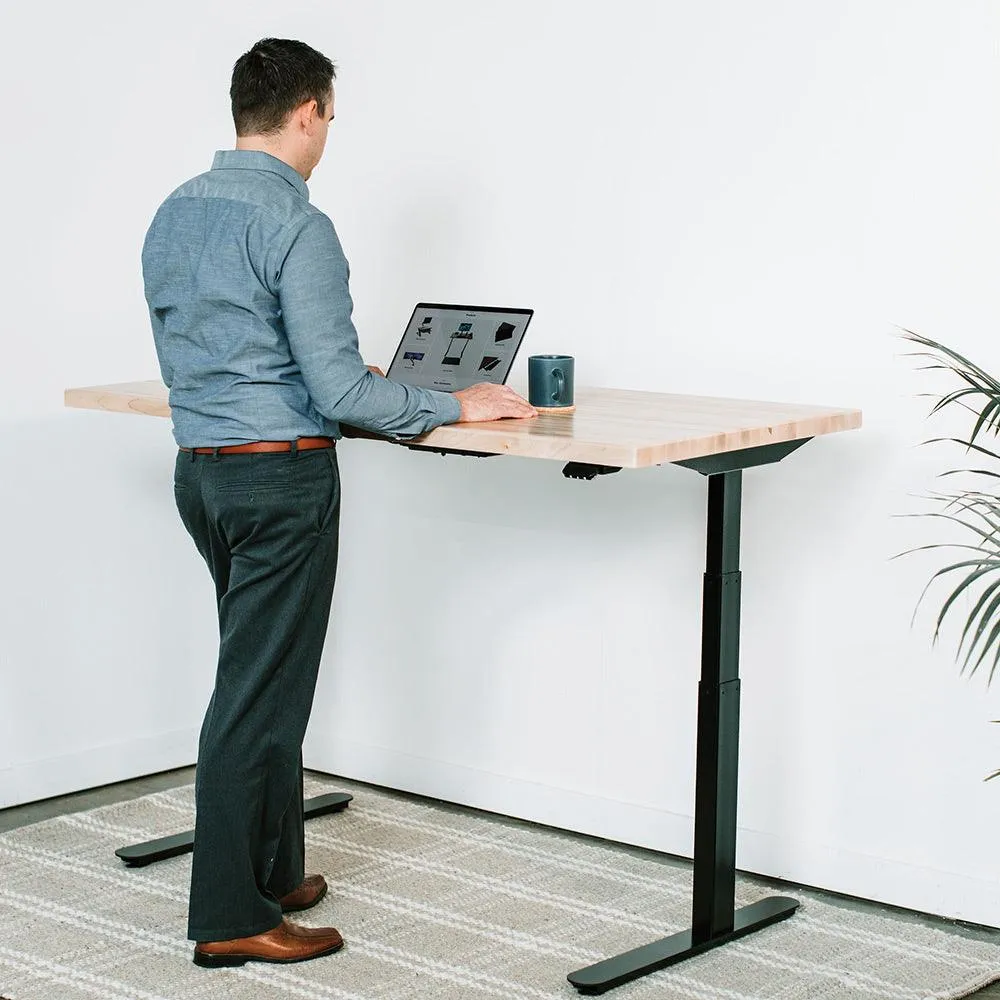 Lander Standing Desk - Butcher Block