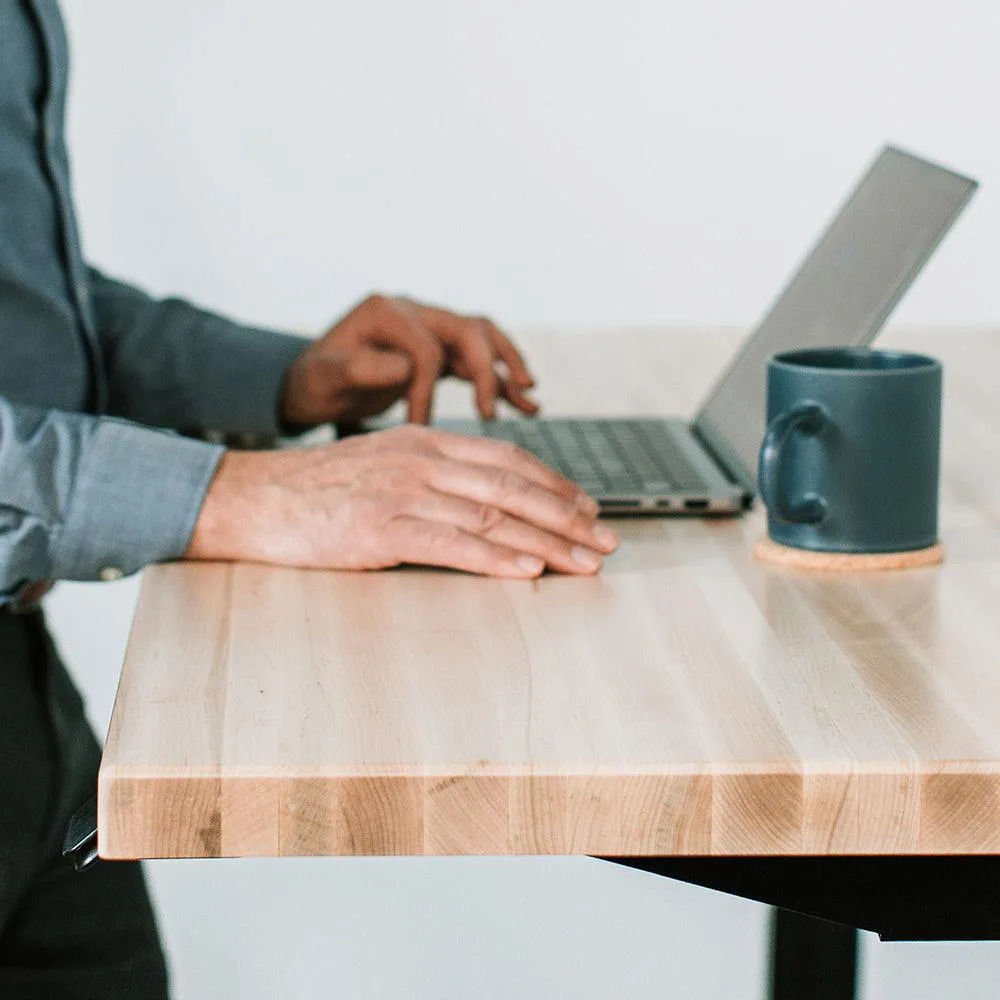 Lander Standing Desk - Butcher Block