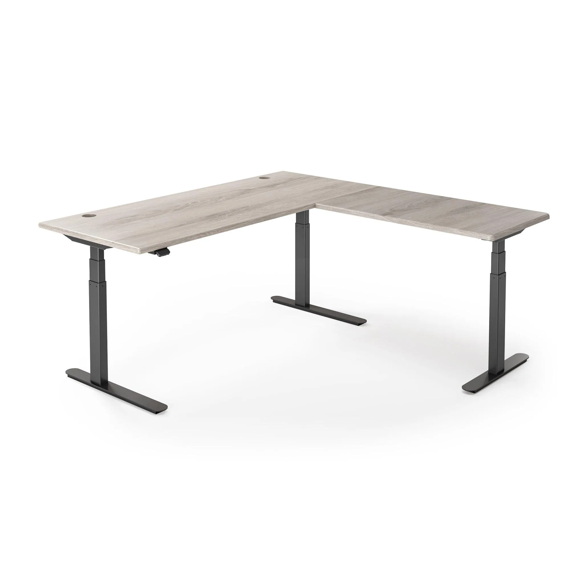Lander Standing L-Desk - 3D Laminate