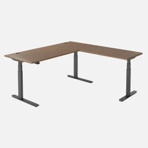 Lander Standing L-Desk - 3D Laminate