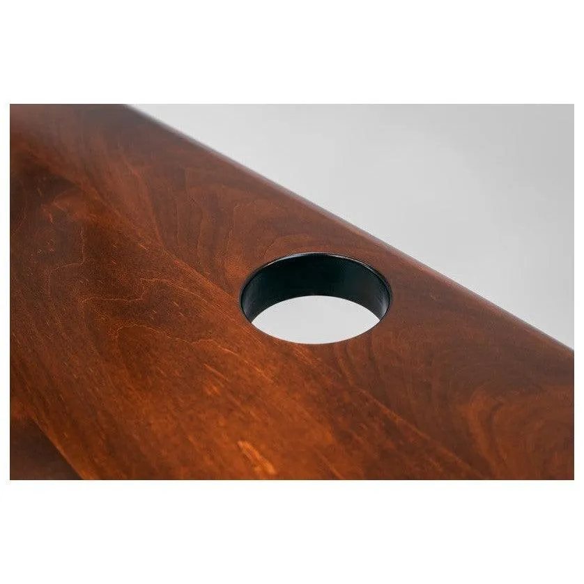 Lander Standing L-Desk - Solid Wood