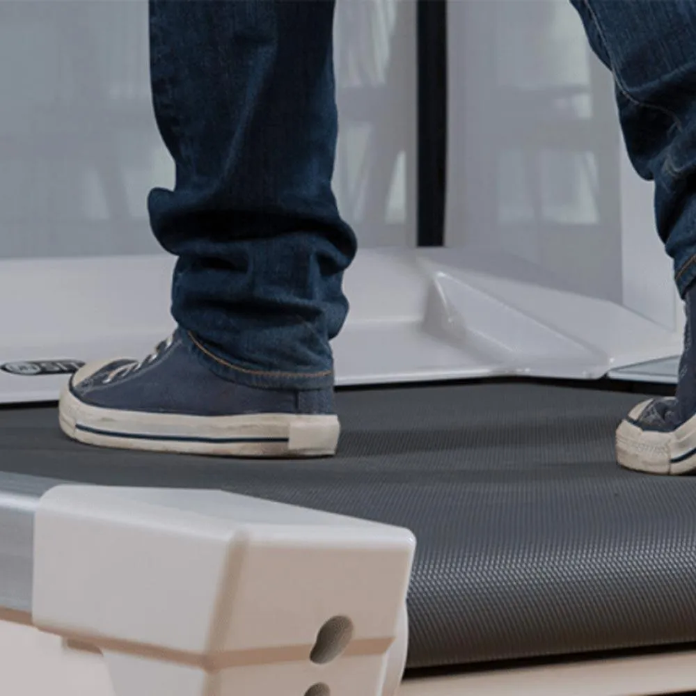 Lander Unsit Treadmill Desk with SteadyType - Solid Wood