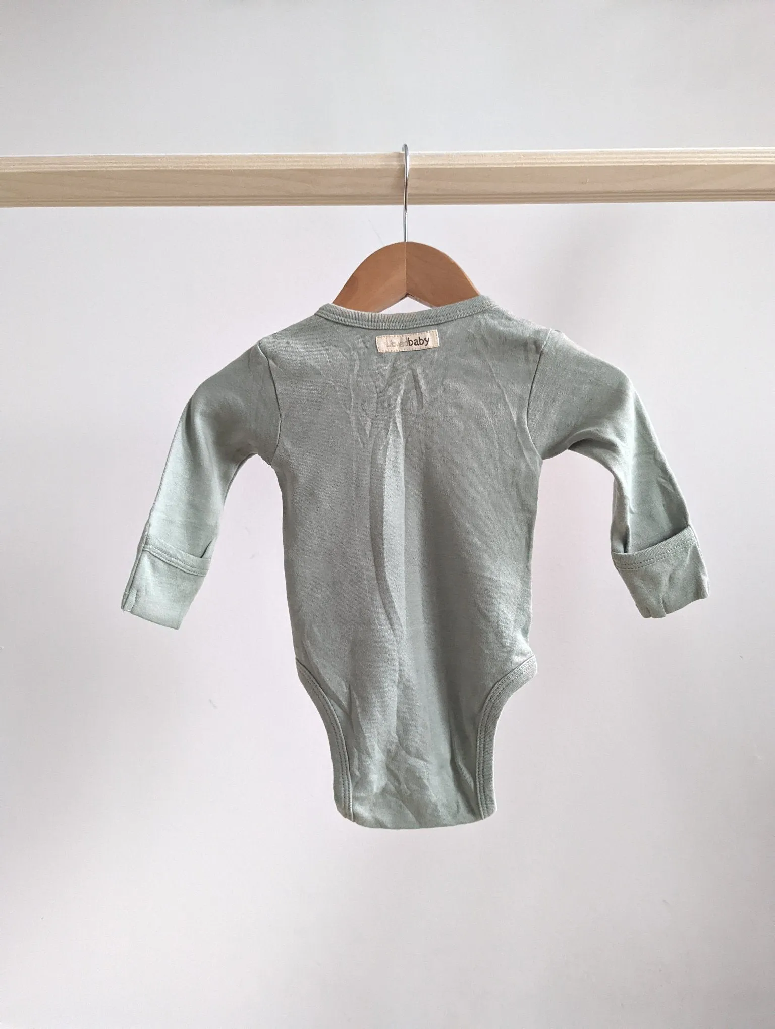L'ovedbaby Long Sleeve Onesie (3-6M)
