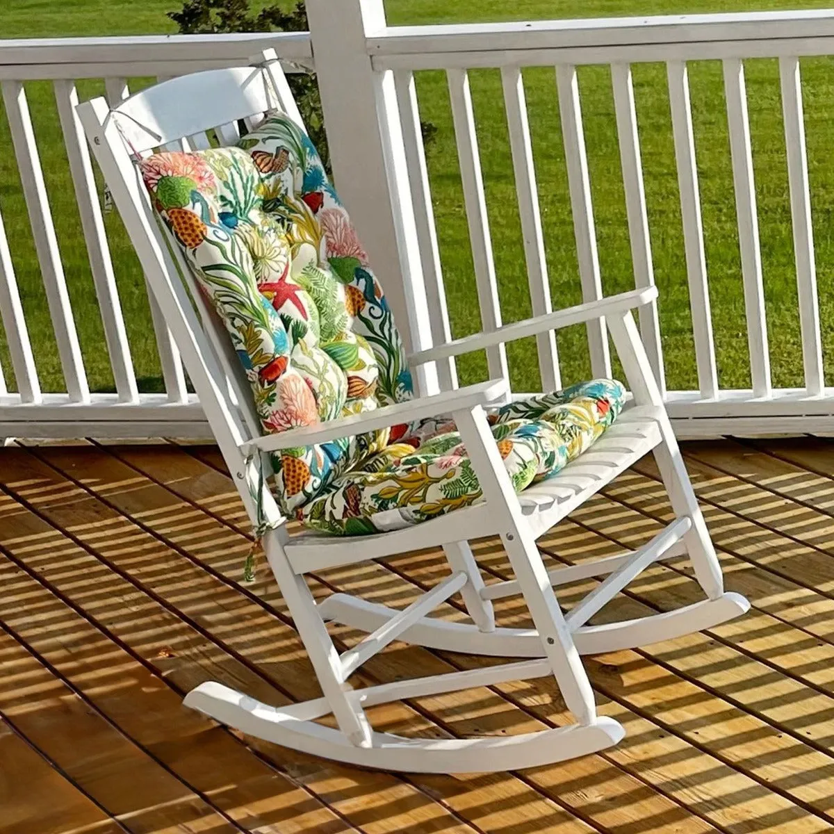 Manalay Bay Multi Outdoor Porch Rocking Chair Cushions