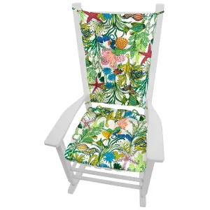 Manalay Bay Multi Outdoor Porch Rocking Chair Cushions
