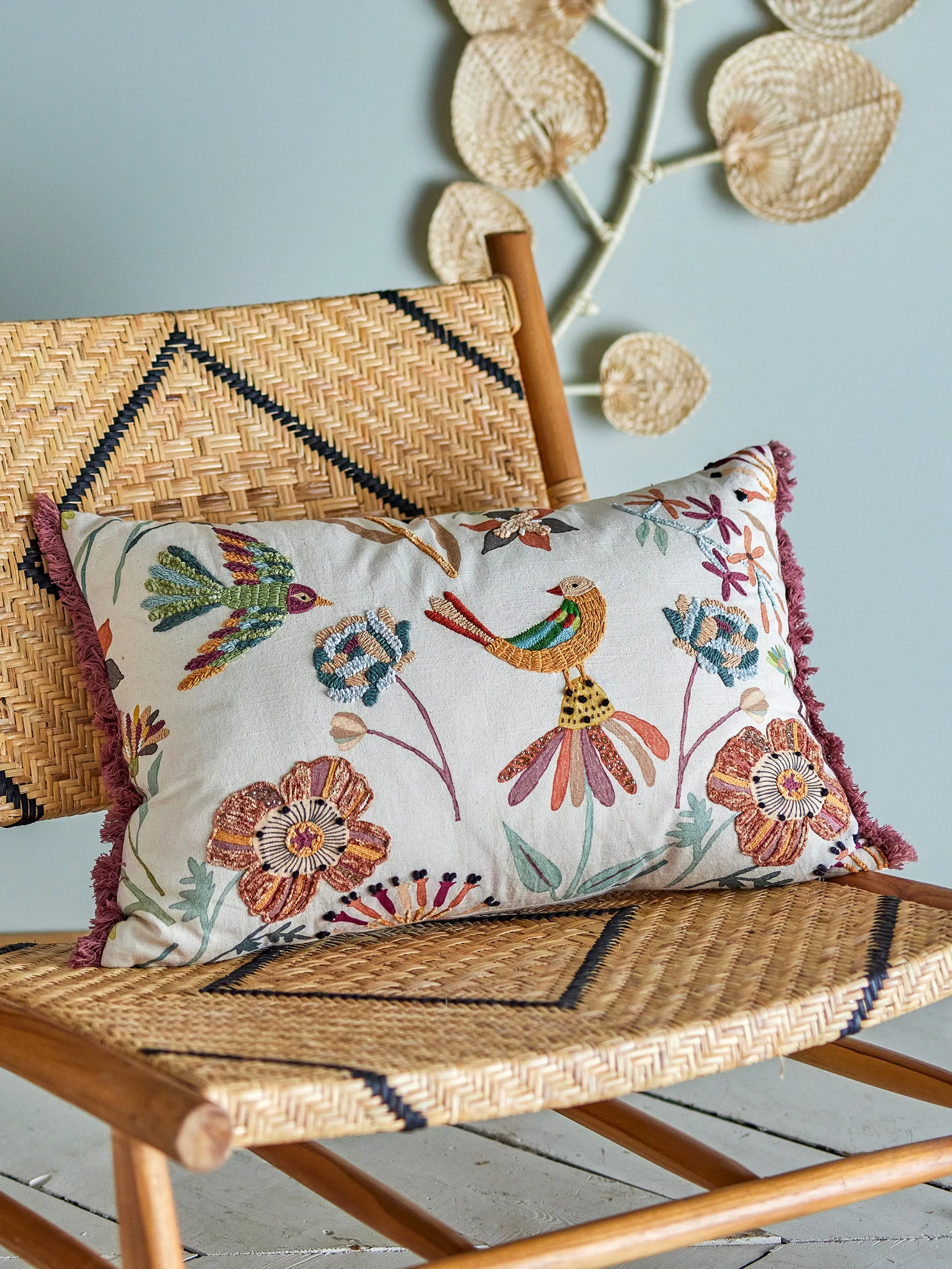 Ming Cushion, Nature, Cotton