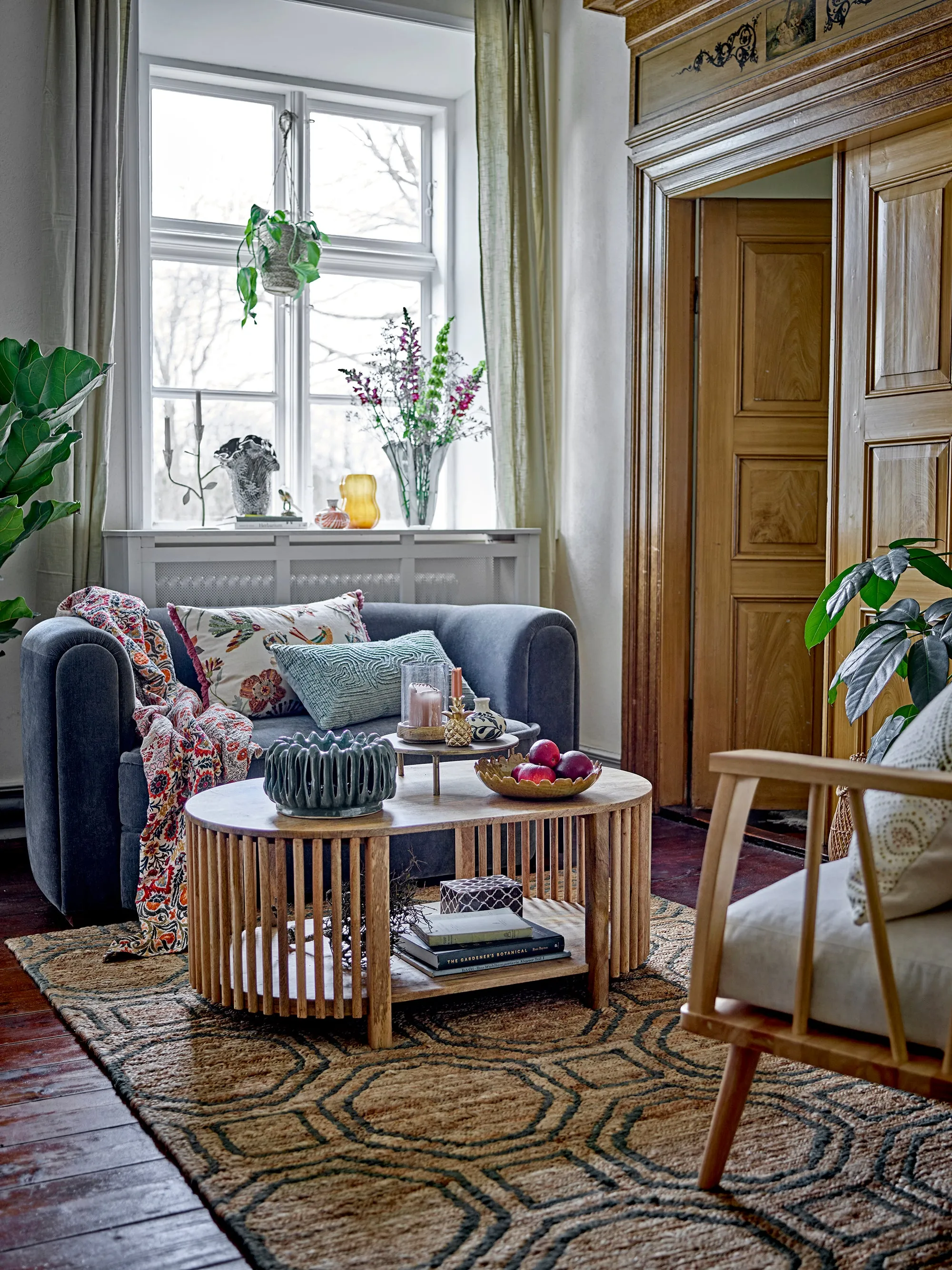 Ming Cushion, Nature, Cotton