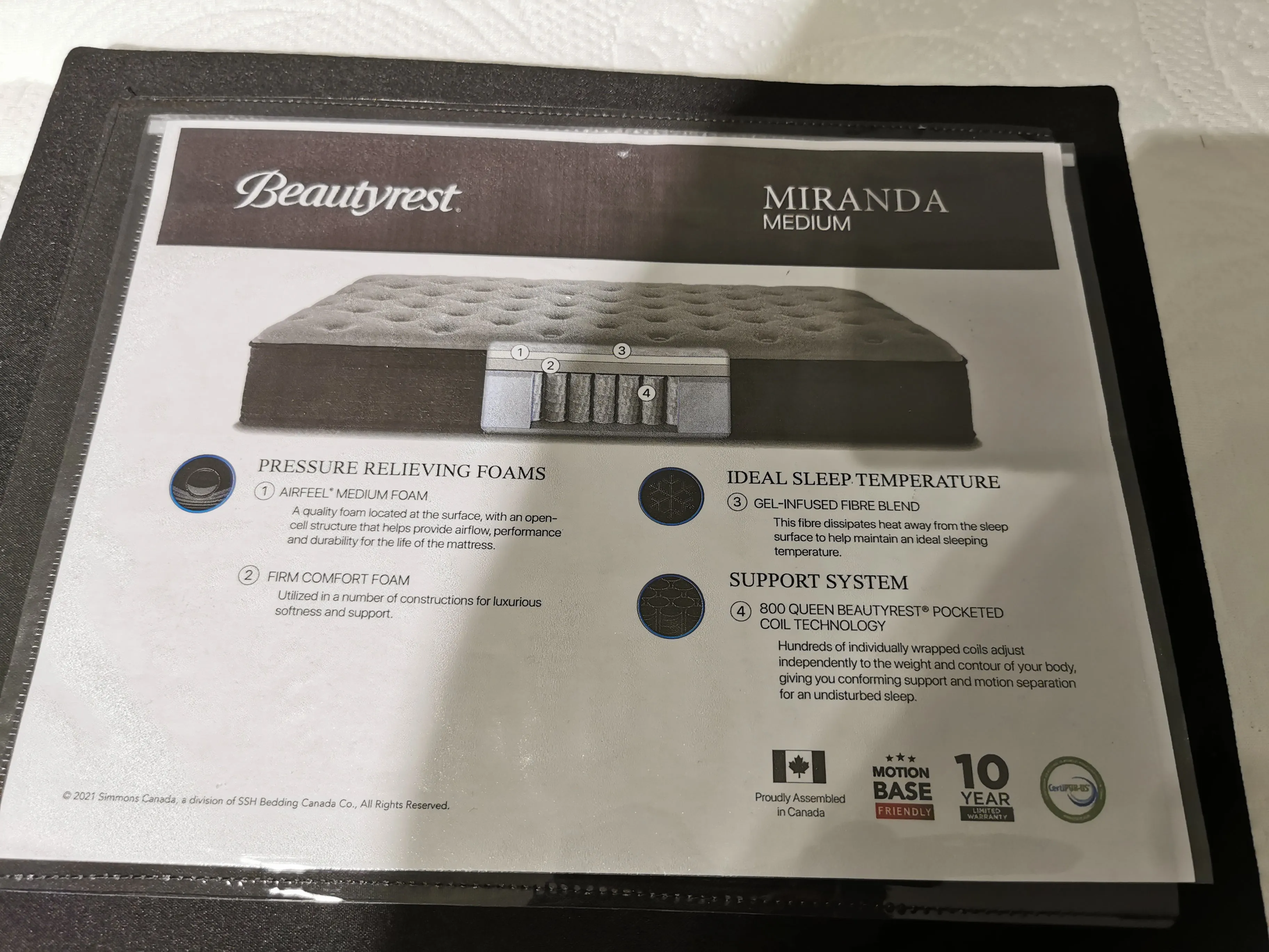 'Miranda' CT Medium Mattress