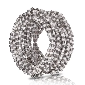 Mixed metal beaded bracelet set