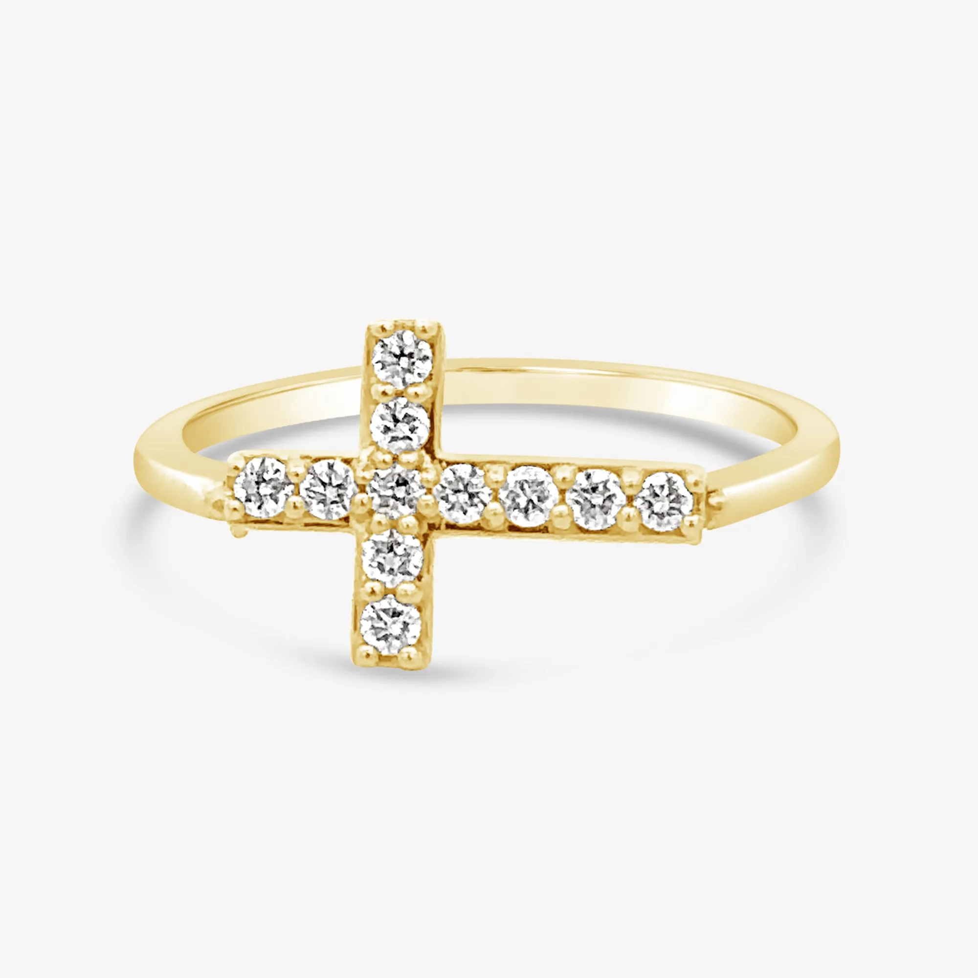 Movable East West Diamond Cross Ring