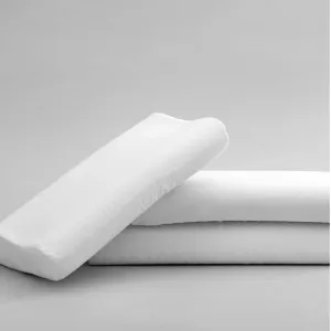 Navrang Foam & Fabrics Memory Foam Contour Pillow Pack of 3 Firmness: Medium Soft
