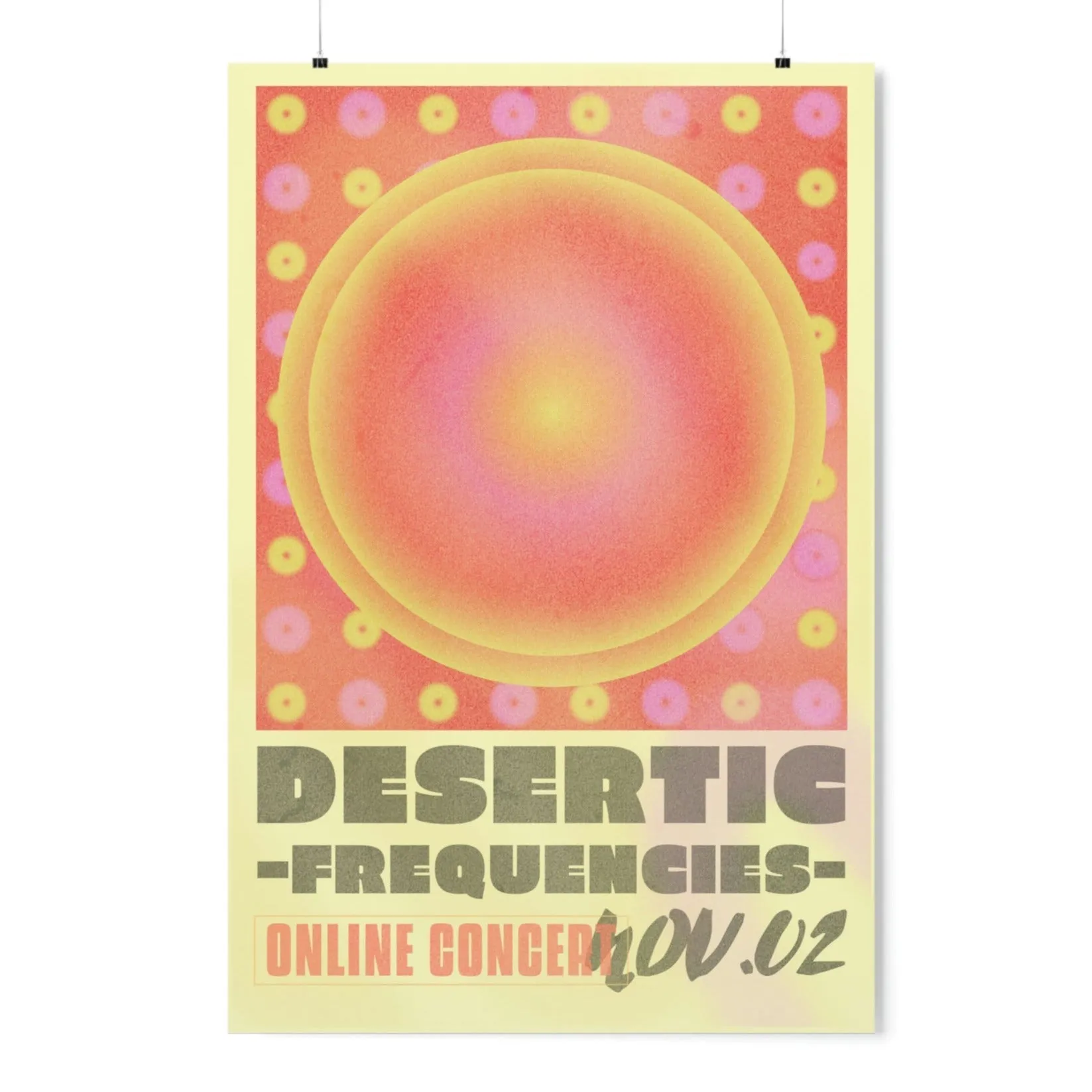 Online Concert Gradient Poster