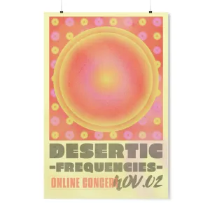 Online Concert Gradient Poster