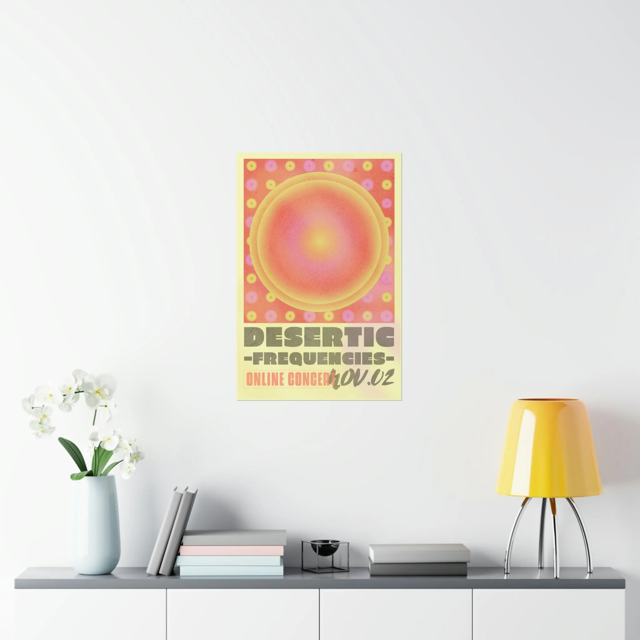 Online Concert Gradient Poster