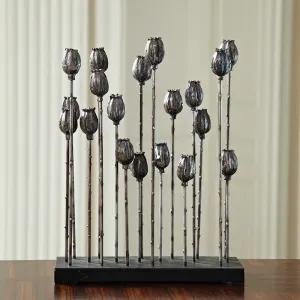 Poppy Pod Sculpture Multi-Iron