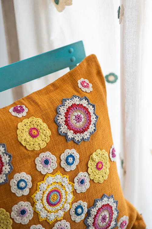 Prakriti Cushion Cover ~ Mustard Mandalas