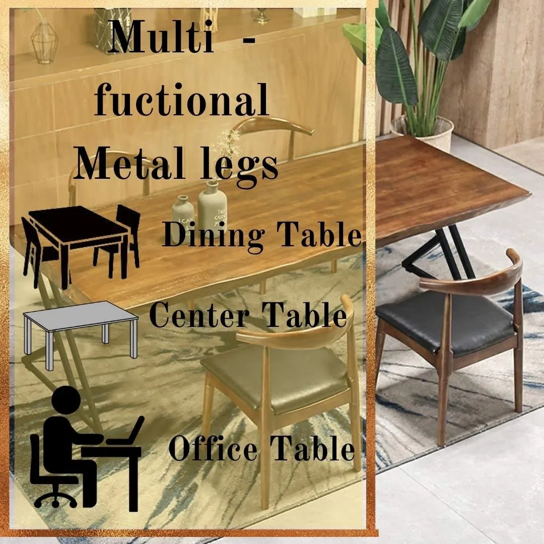 PRAMUKH FASHION-Metal Table Legs 71CM Height-5CM Wide Heavy Duty Desk Legs DIY Furniture Legs for Dining Table,Coffee Table,Office Desk (only Legs)