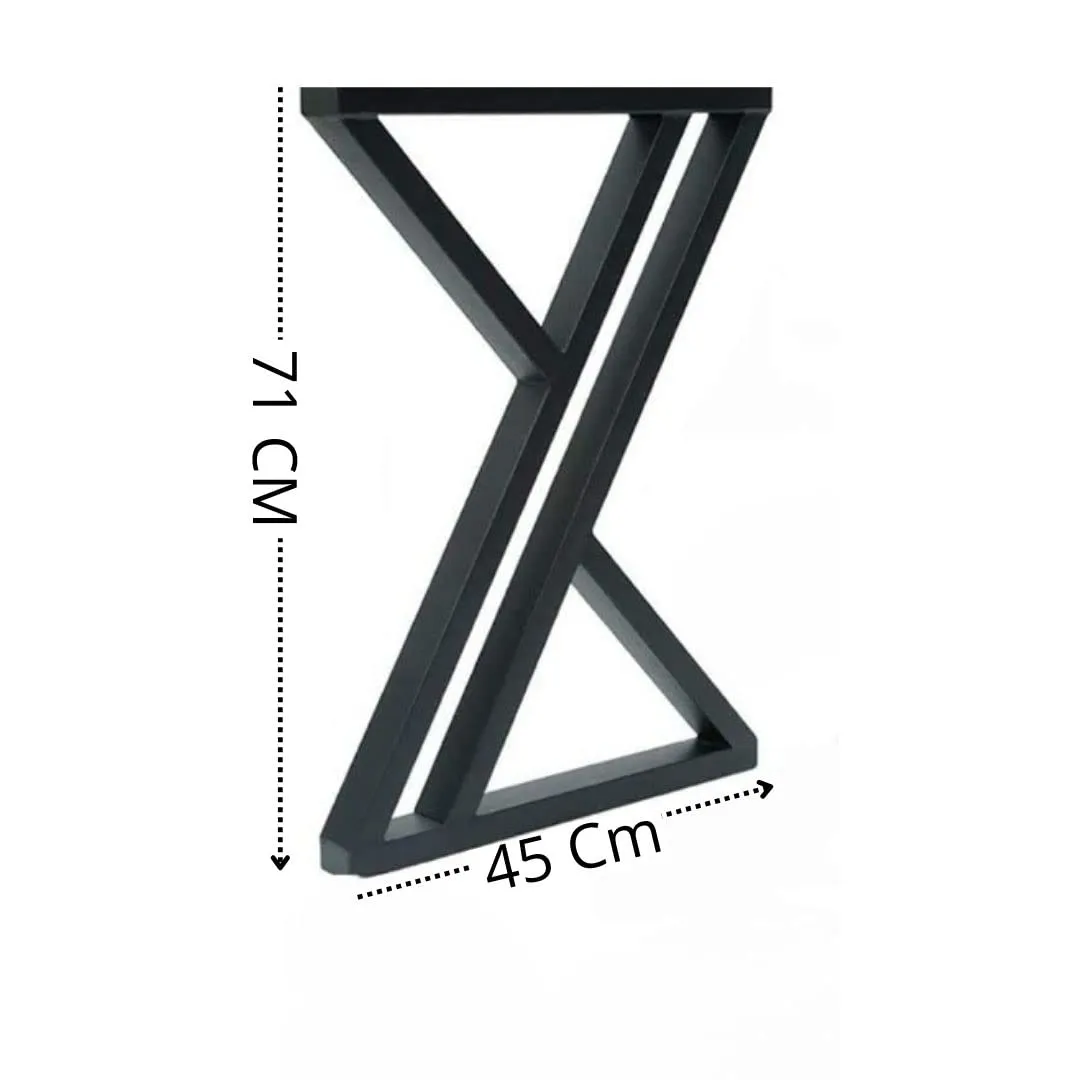 PRAMUKH FASHION-Metal Table Legs 71CM Height-5CM Wide Heavy Duty Desk Legs DIY Furniture Legs for Dining Table,Coffee Table,Office Desk (only Legs)