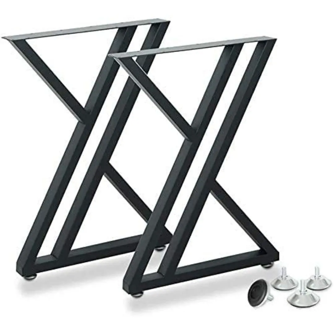 PRAMUKH FASHION-Metal Table Legs 71CM Height-5CM Wide Heavy Duty Desk Legs DIY Furniture Legs for Dining Table,Coffee Table,Office Desk (only Legs)