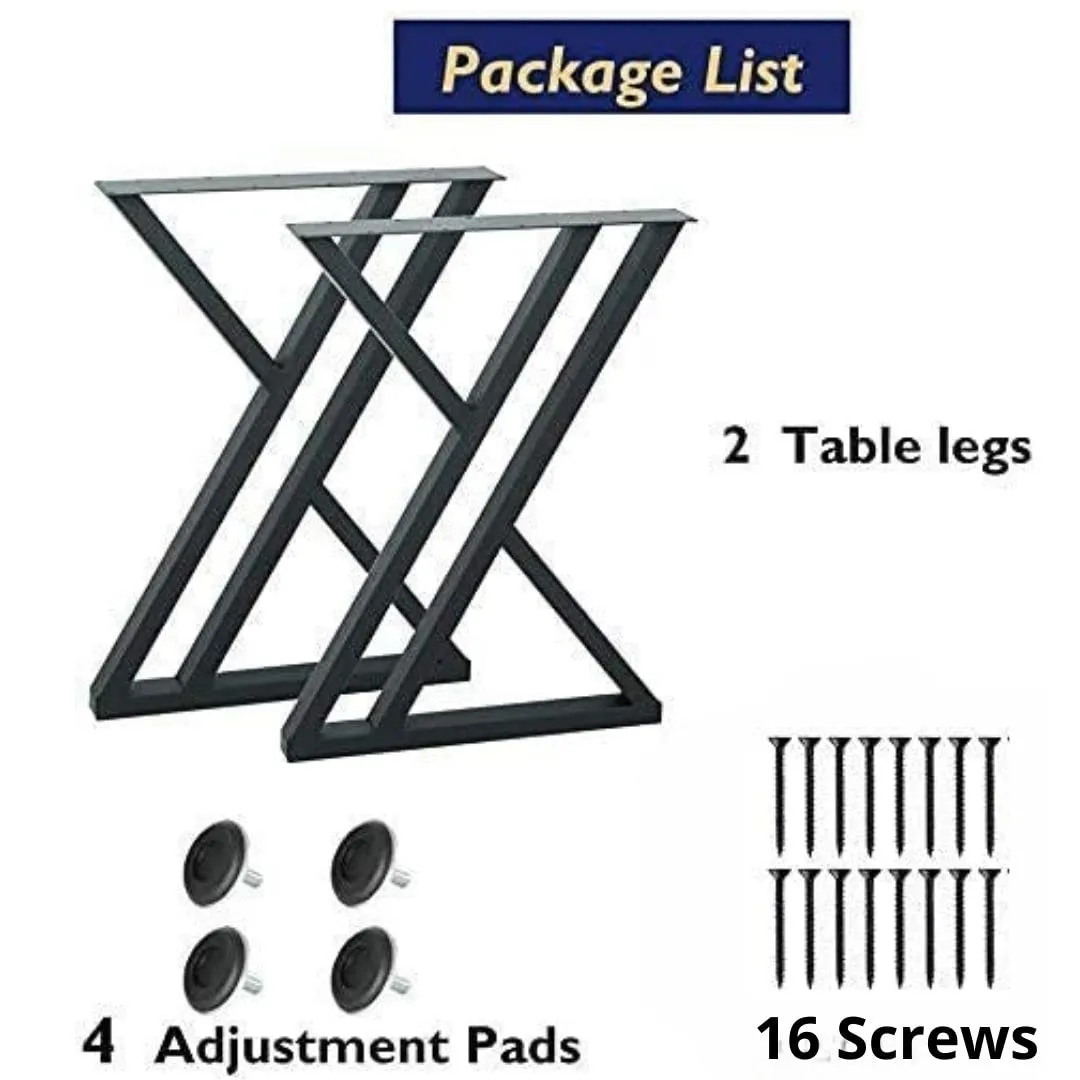 PRAMUKH FASHION-Metal Table Legs 71CM Height-5CM Wide Heavy Duty Desk Legs DIY Furniture Legs for Dining Table,Coffee Table,Office Desk (only Legs)