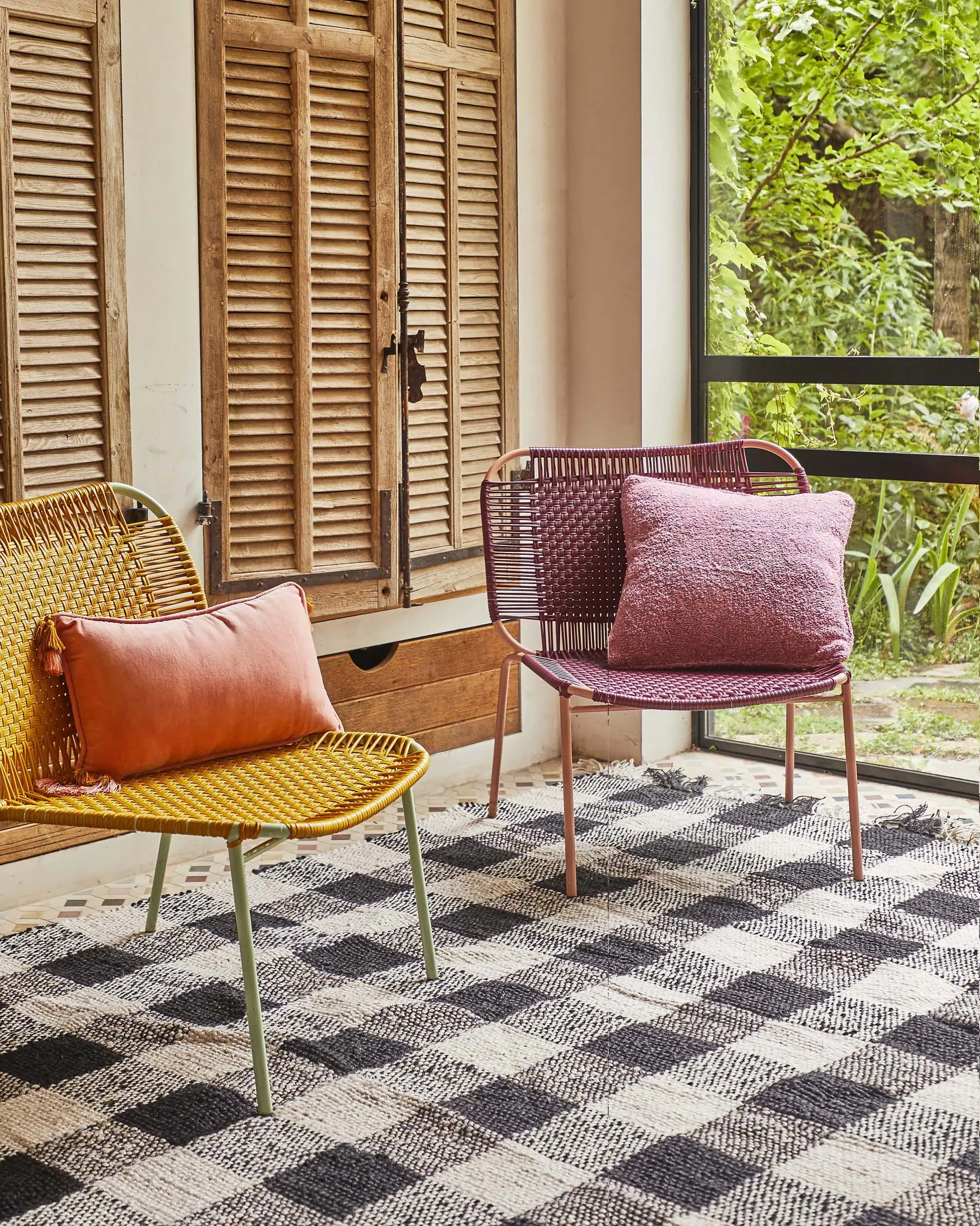 Provence Square Boucle Cushion