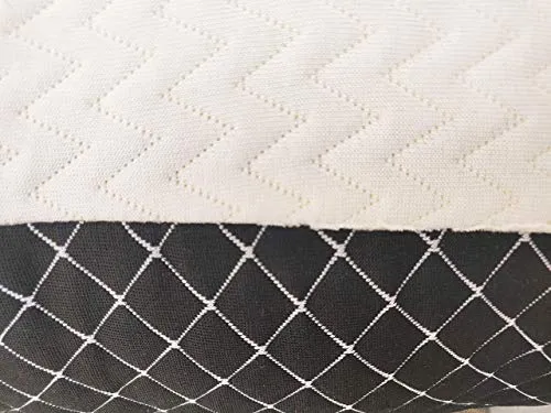 PumPum Hollow Microfiber Pillow,17'x27' Inch,Black & White,1 Piece