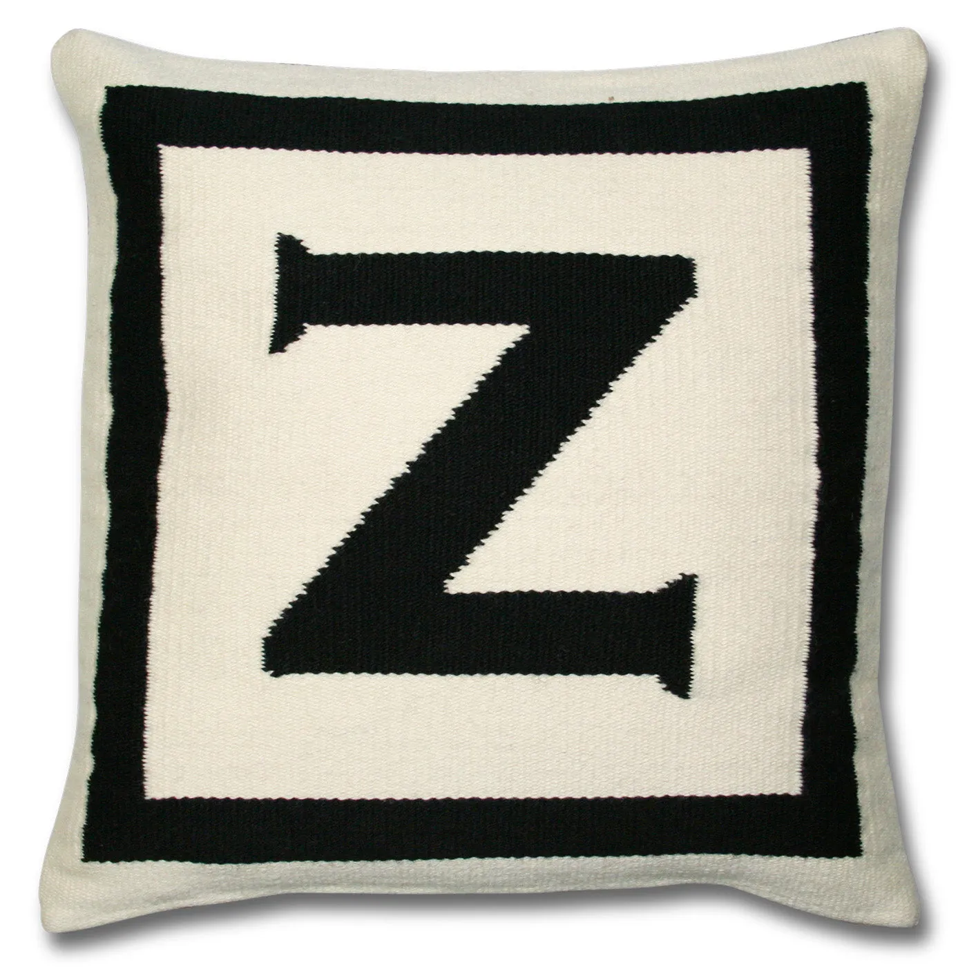 Reversible Letter Throw Pillow