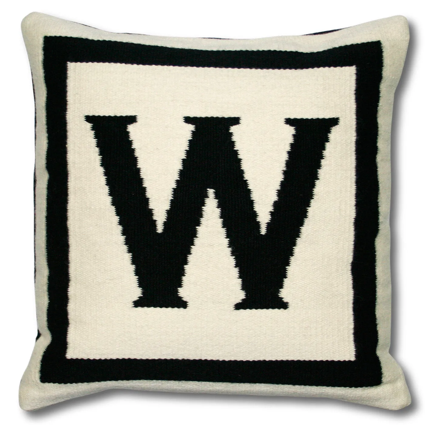 Reversible Letter Throw Pillow