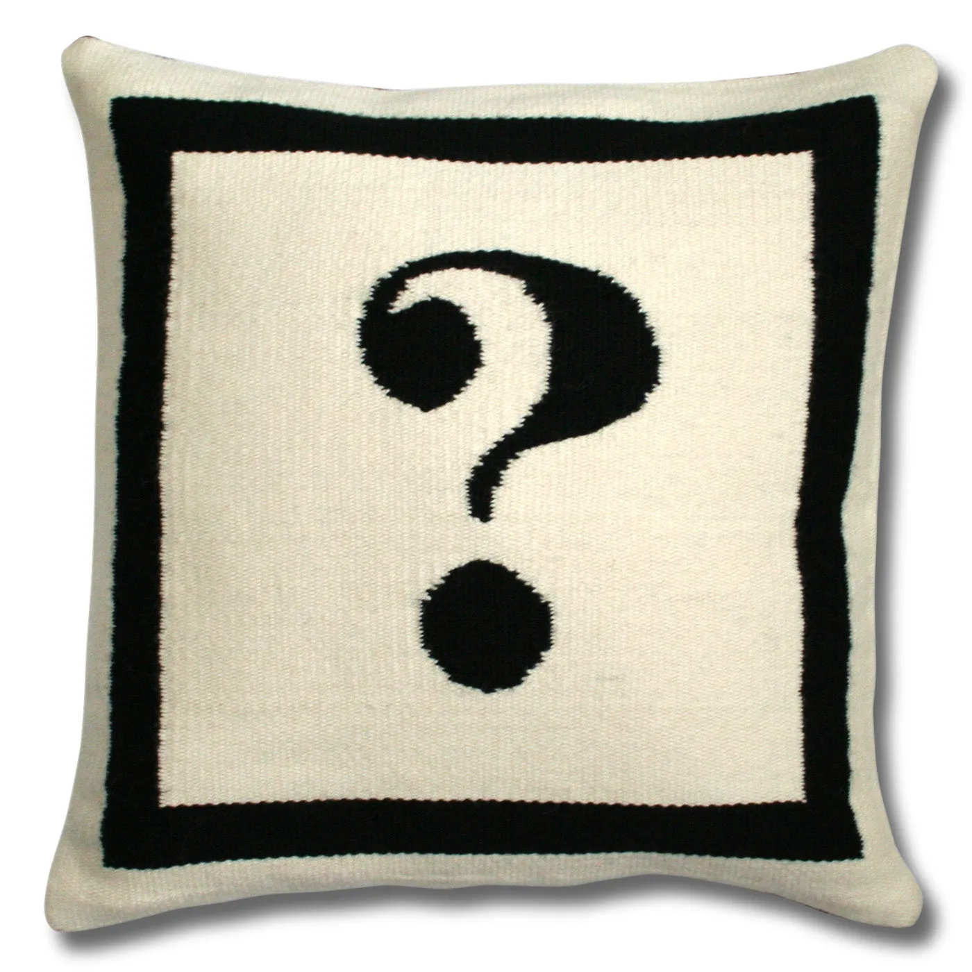 Reversible Letter Throw Pillow