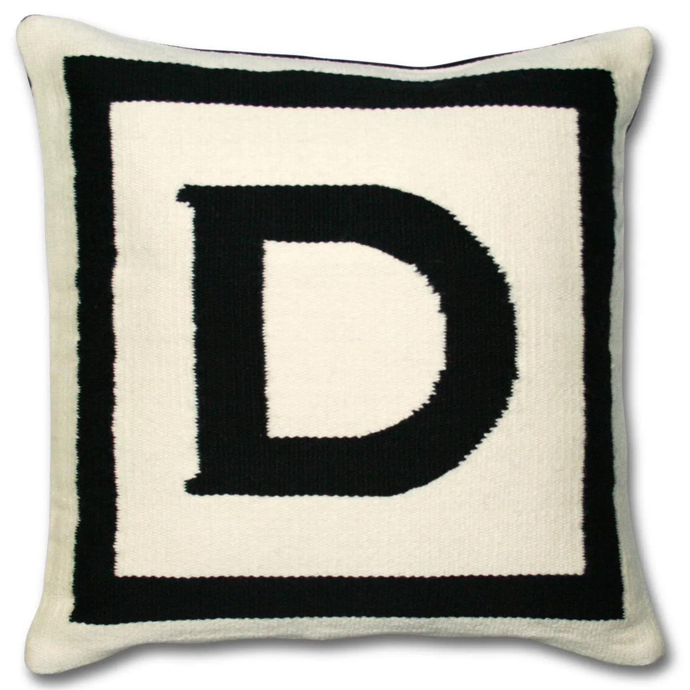 Reversible Letter Throw Pillow