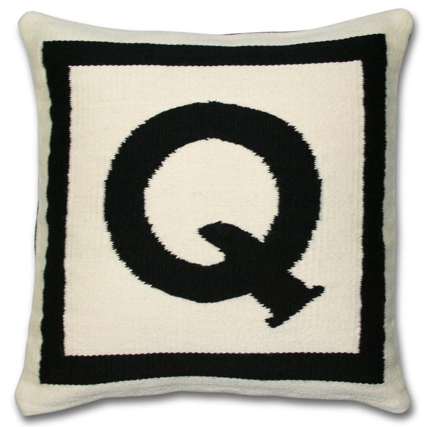 Reversible Letter Throw Pillow