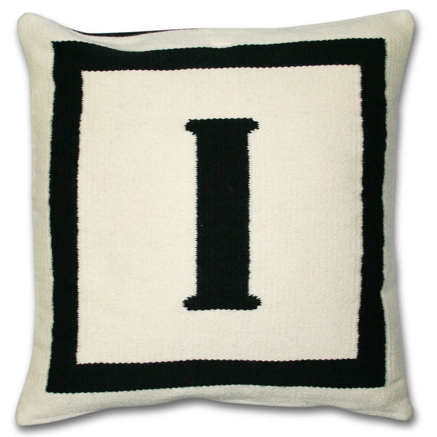 Reversible Letter Throw Pillow