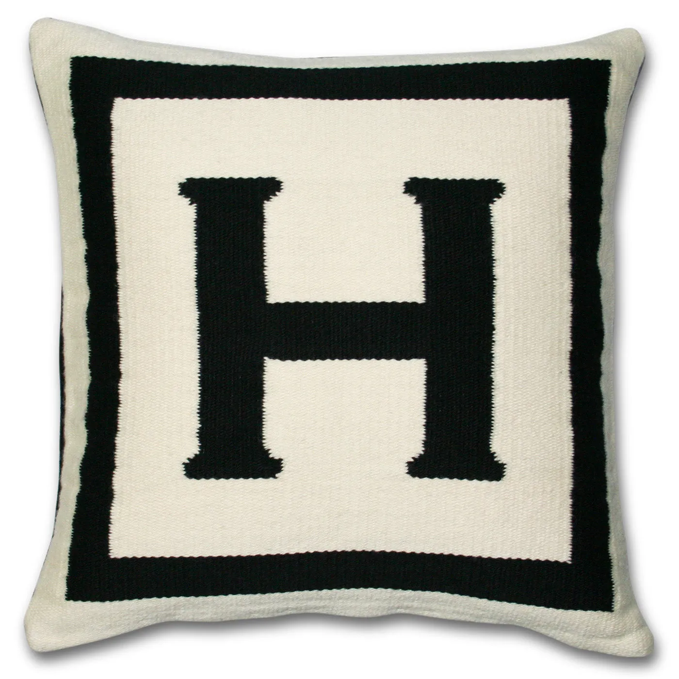 Reversible Letter Throw Pillow