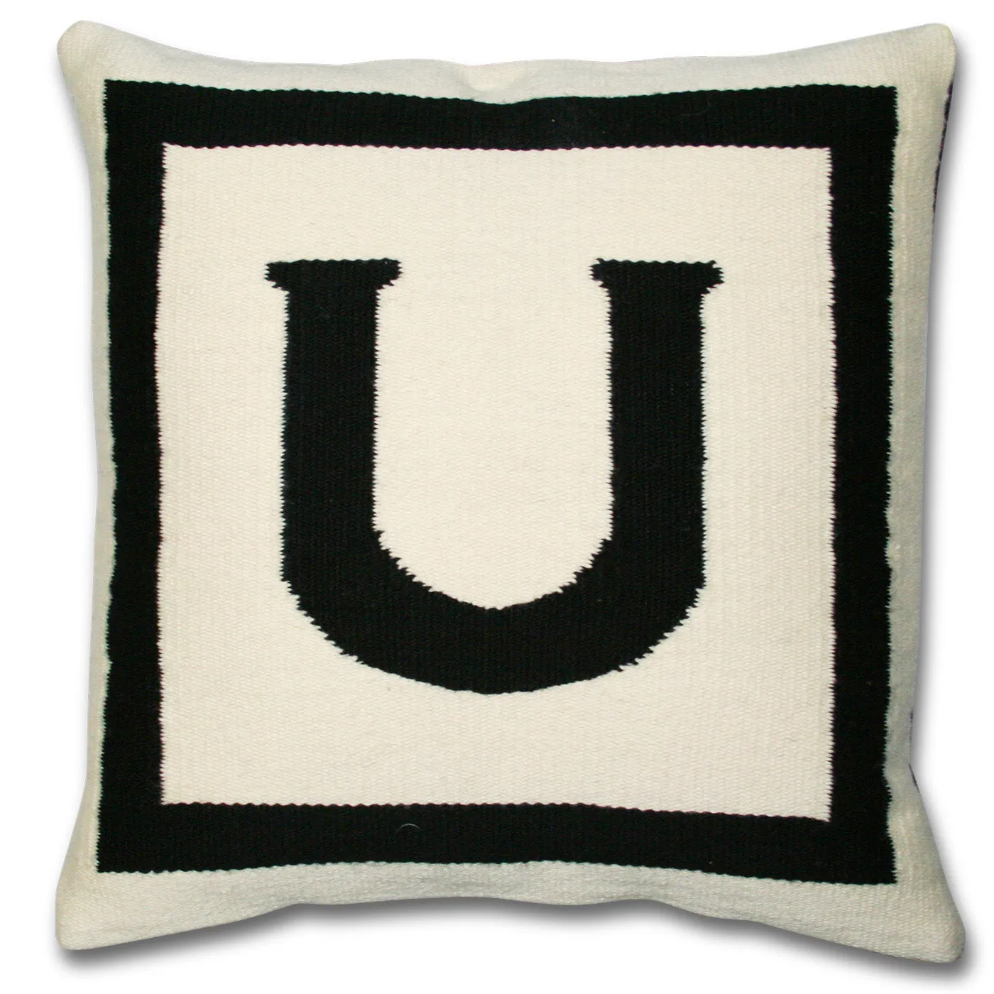 Reversible Letter Throw Pillow