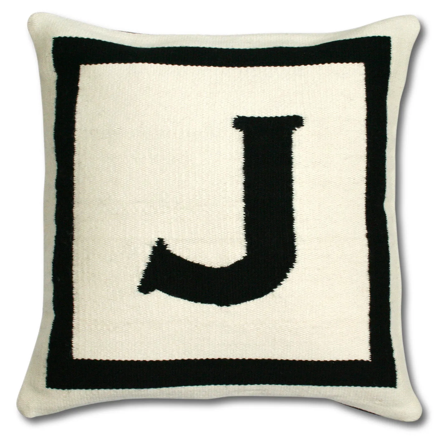 Reversible Letter Throw Pillow