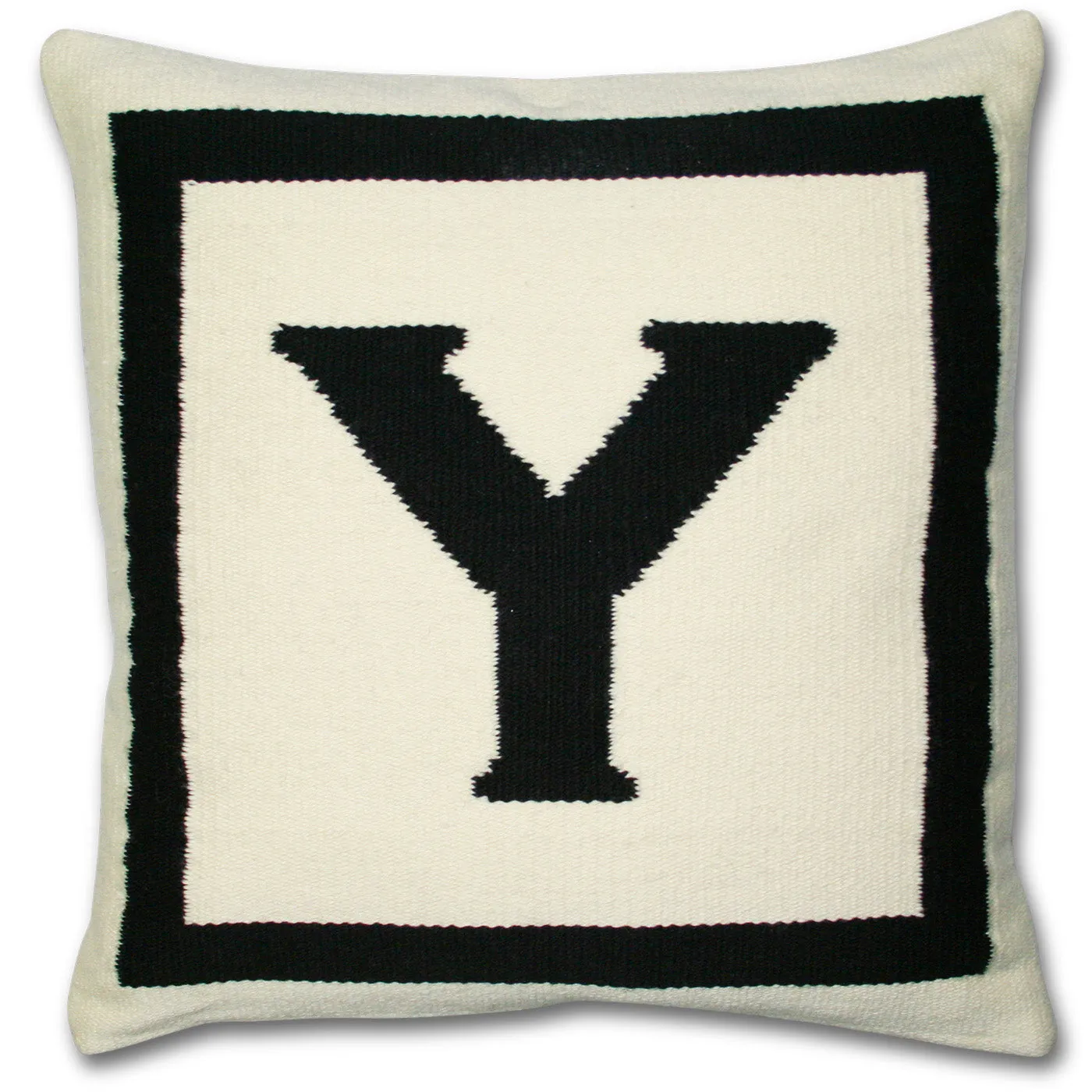 Reversible Letter Throw Pillow