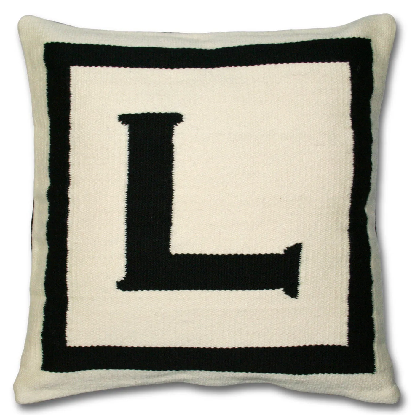 Reversible Letter Throw Pillow