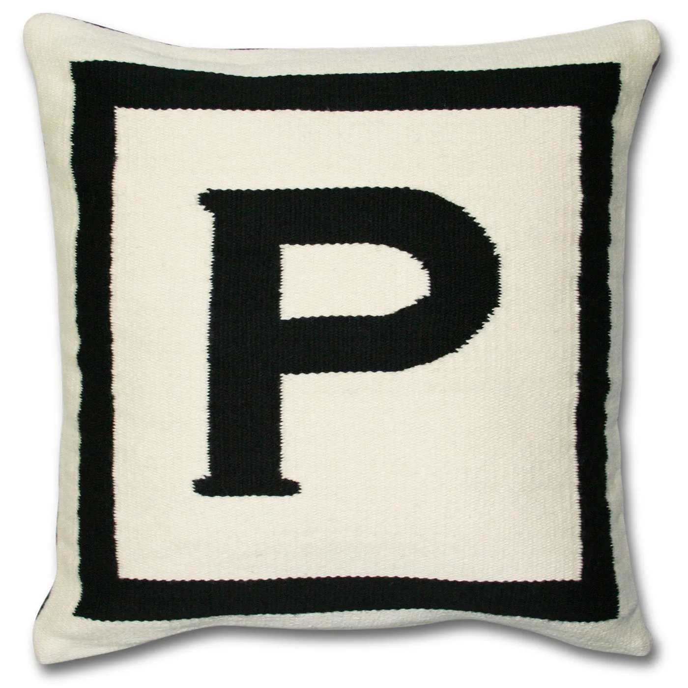 Reversible Letter Throw Pillow