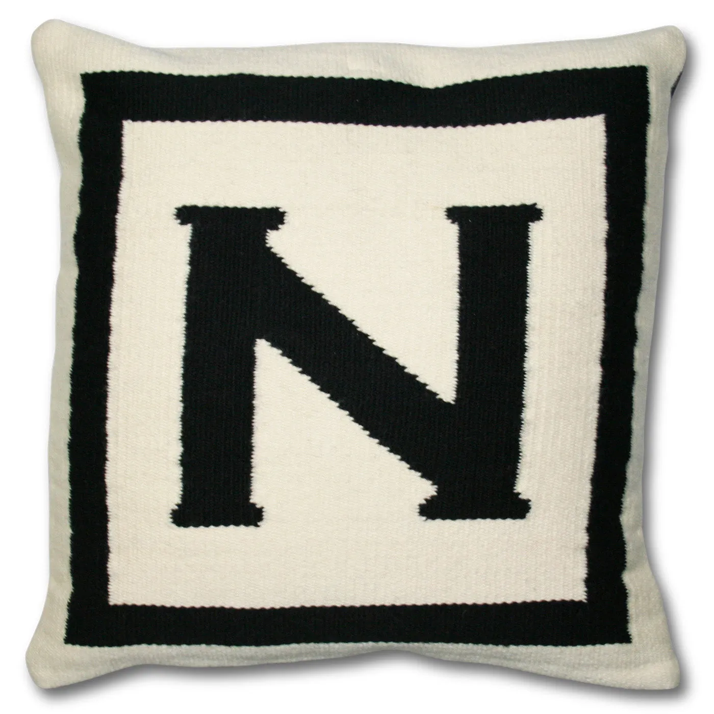 Reversible Letter Throw Pillow