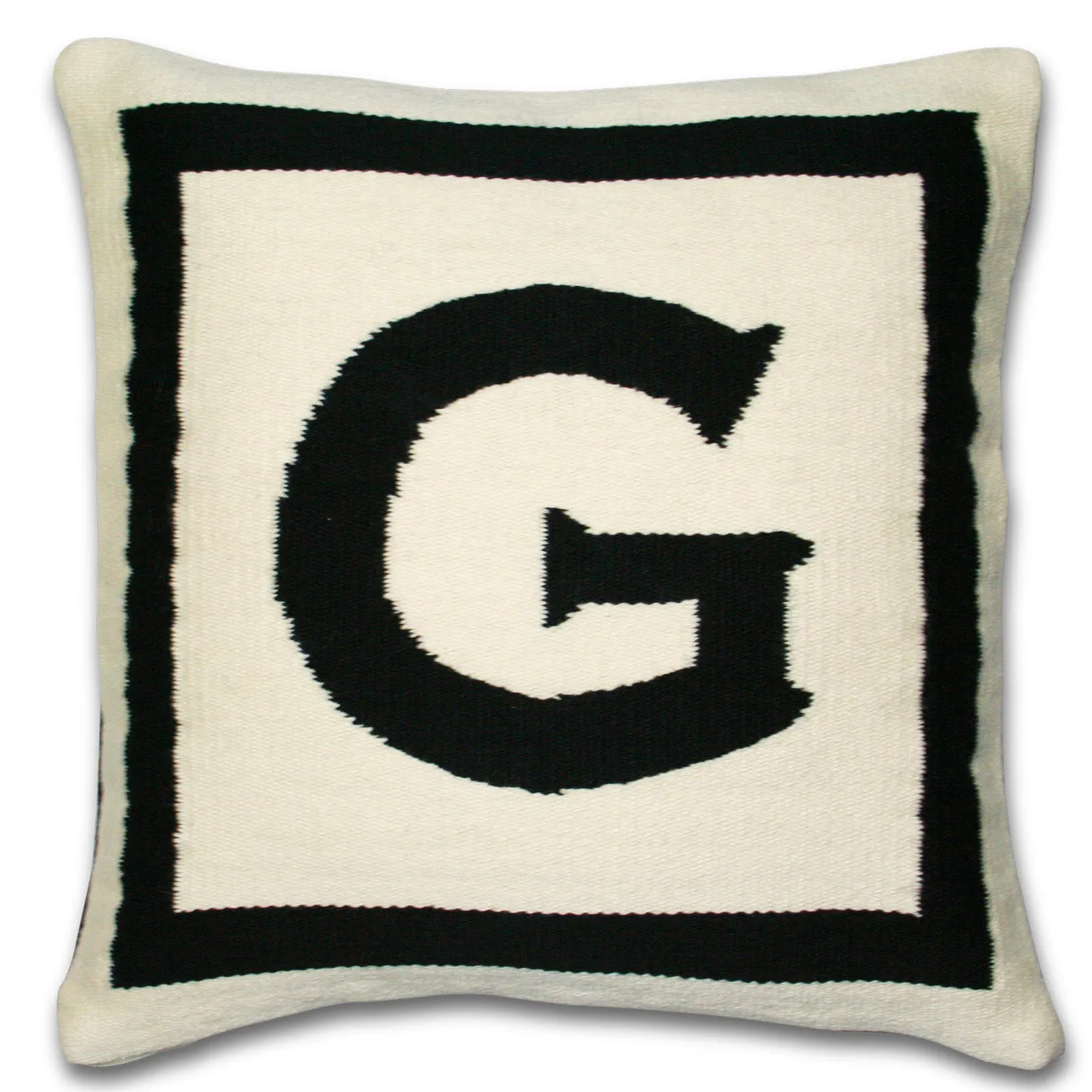 Reversible Letter Throw Pillow