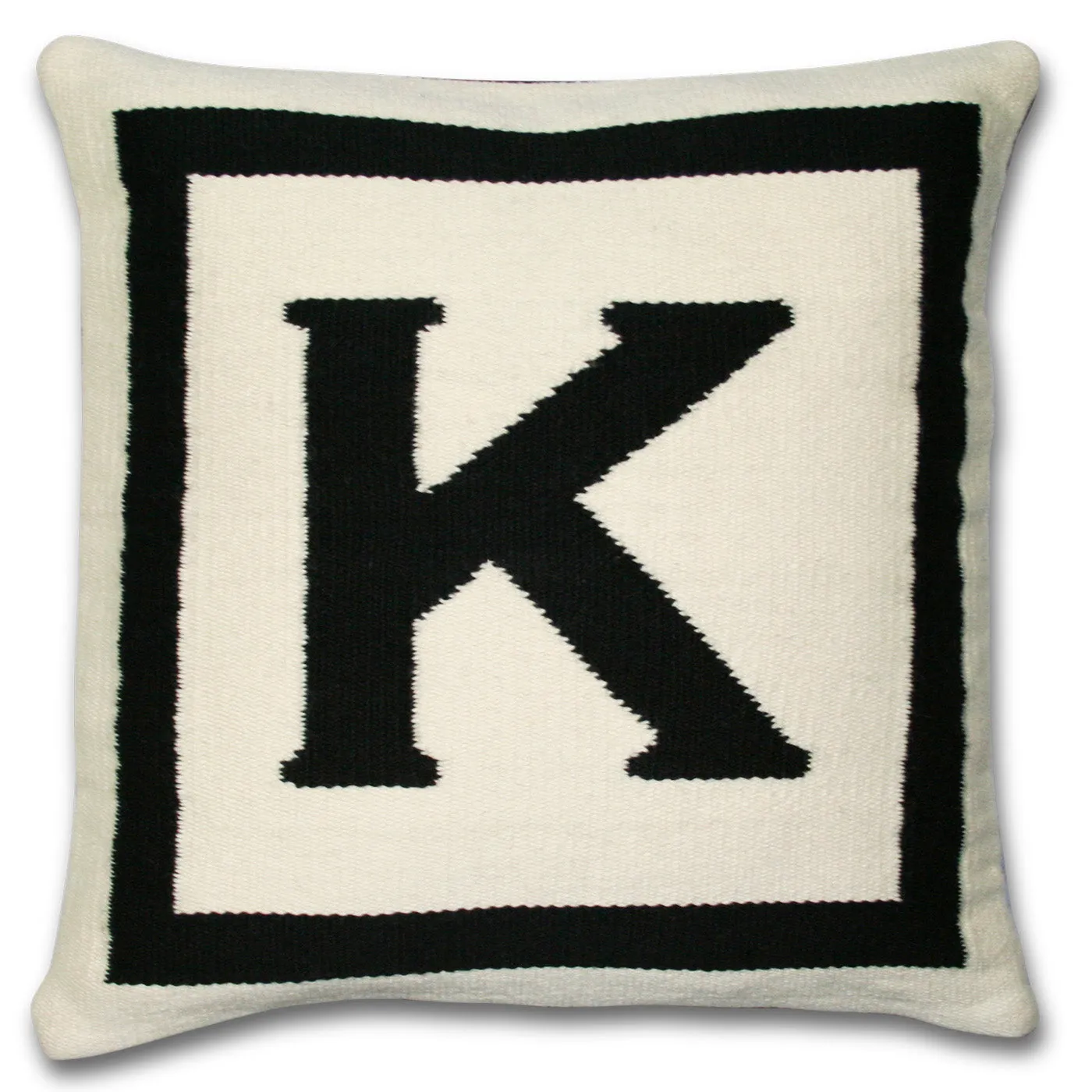 Reversible Letter Throw Pillow