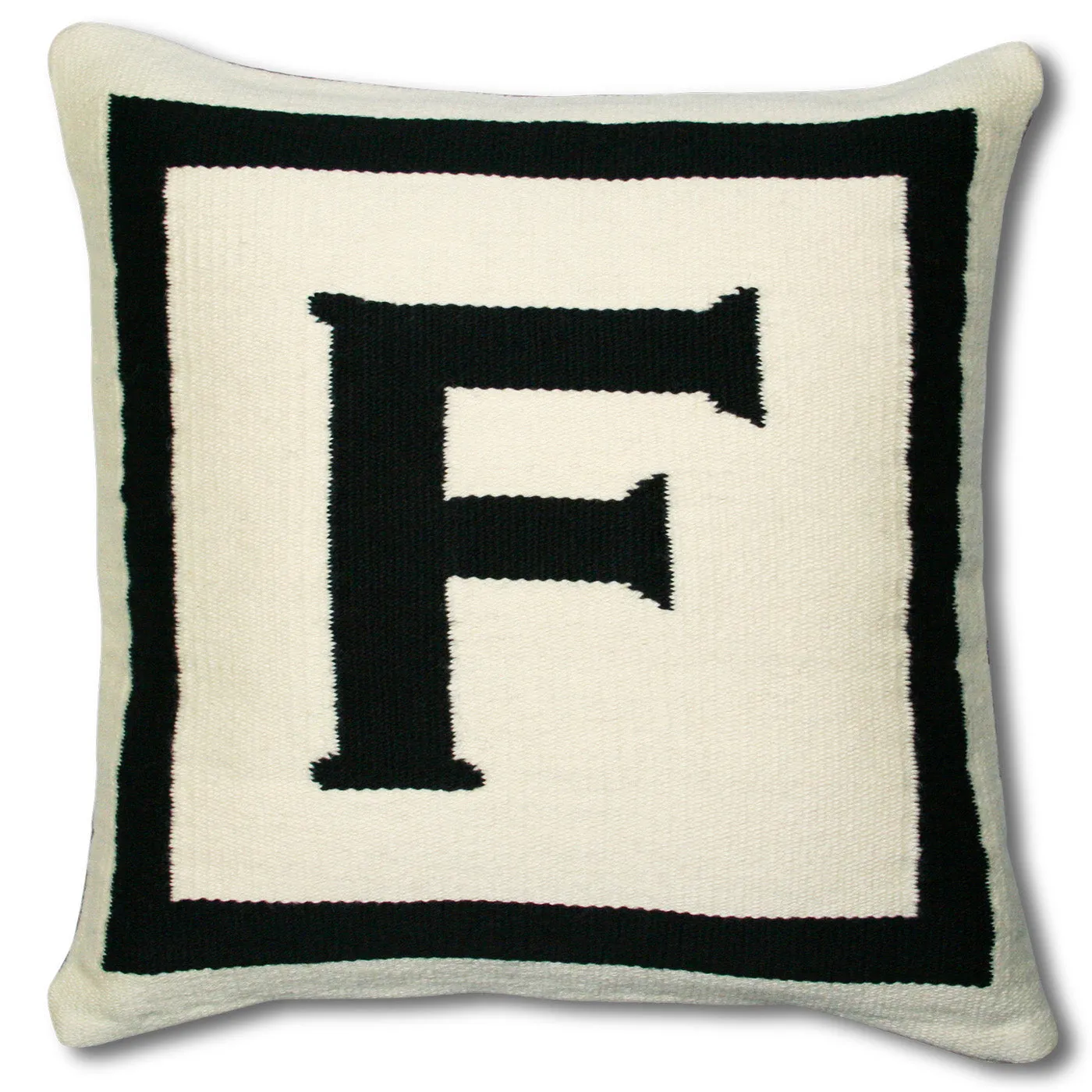 Reversible Letter Throw Pillow