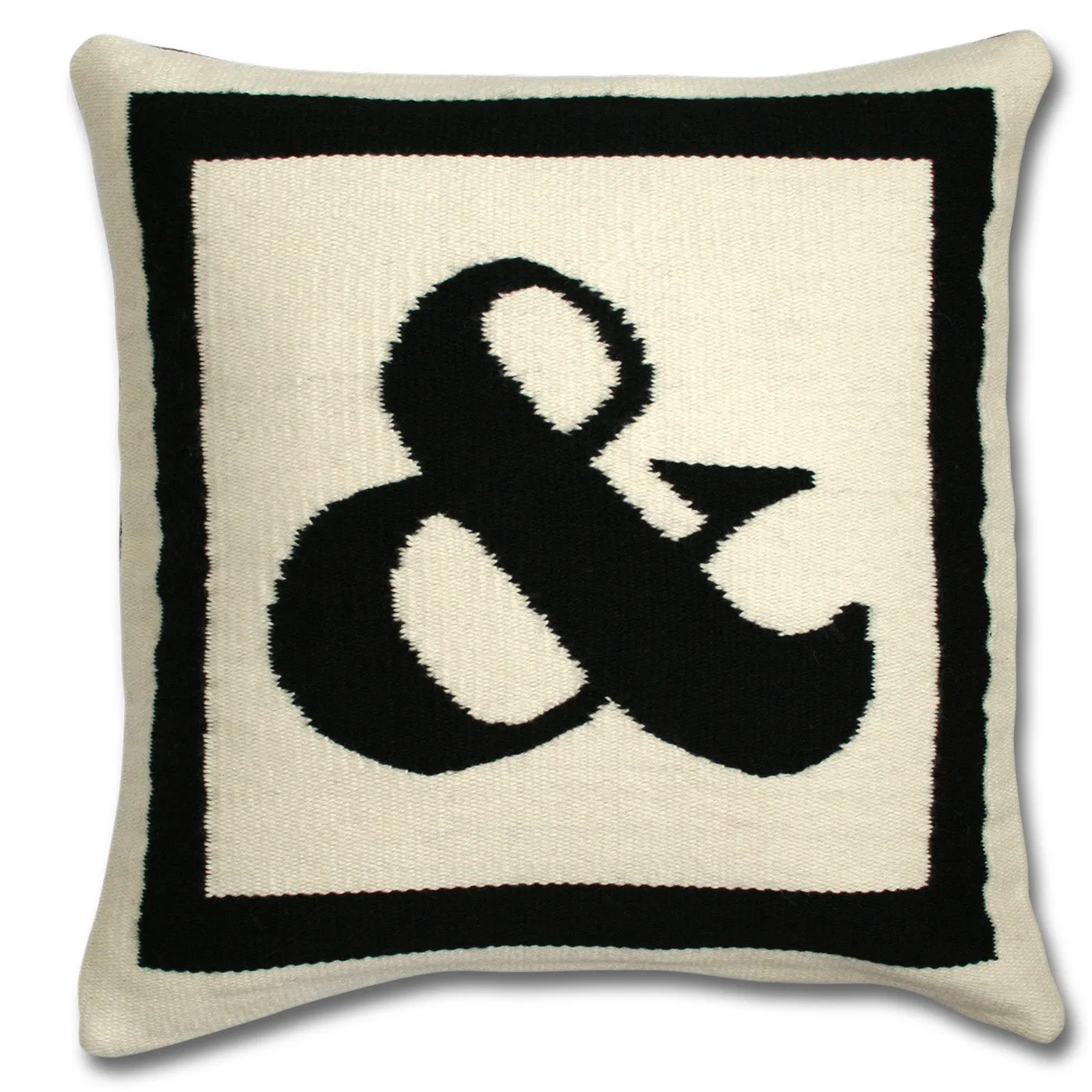 Reversible Letter Throw Pillow
