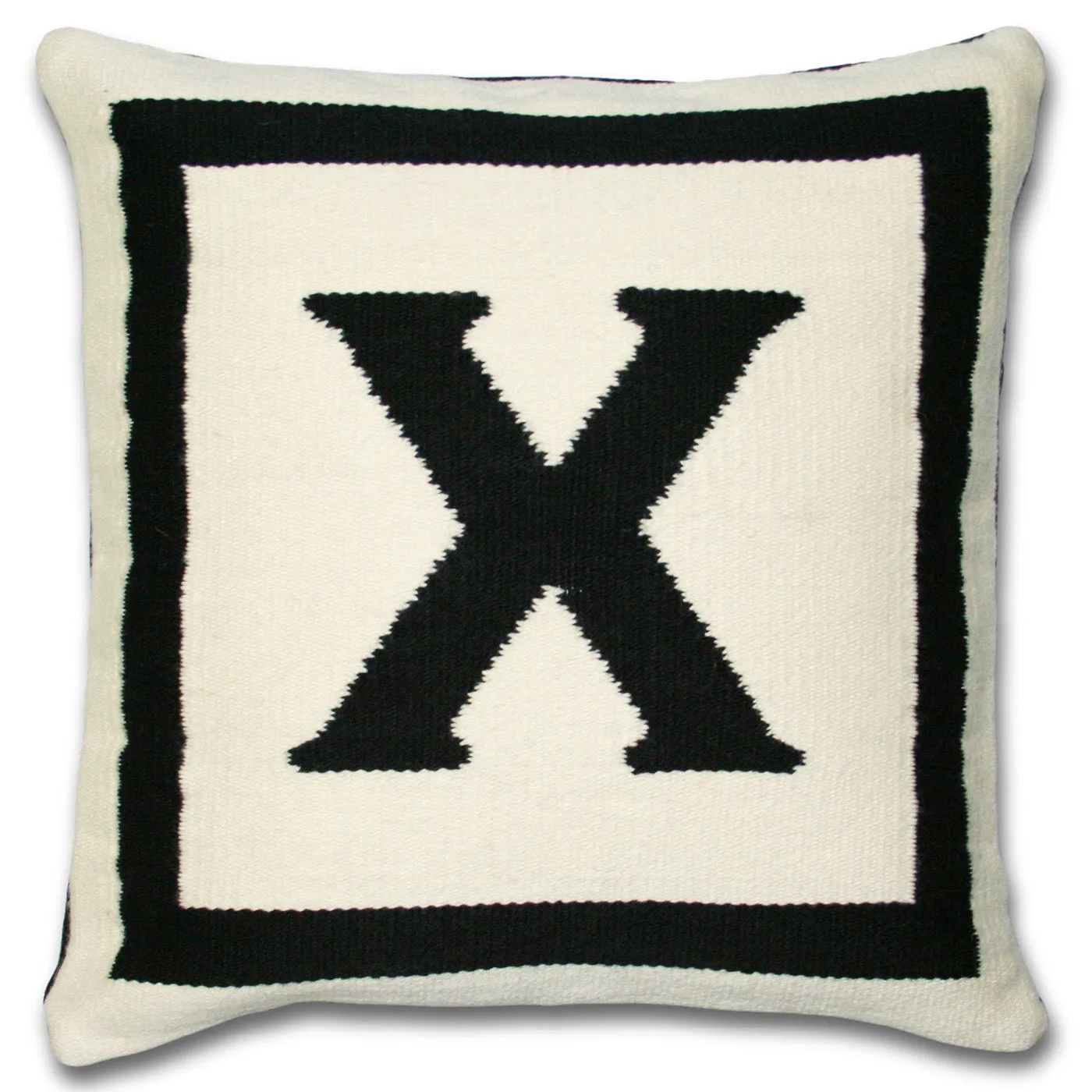 Reversible Letter Throw Pillow