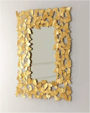 RHD/Metal wall art hangings/Easy handling, (BUTTERFLY MIRROR VERTICAL) living room, dining room, home, office, café and for gift purpose, size (19 * 2 * 35) inches