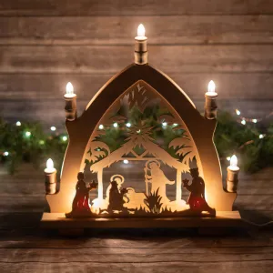 Schwibbogen- Electric High Arch Nativity Schwibbogen